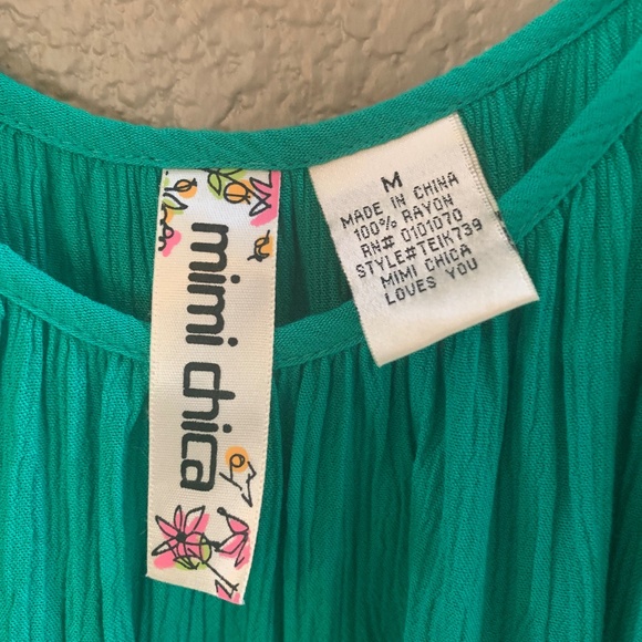 MImi Chica Off Shoulder Blouse Size Medium - Picture 4 of 6